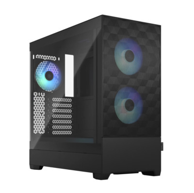 Fractal Design Pop Air RGB Black mit Seitenfenster ATX Gaming Gehäuse Schwarz