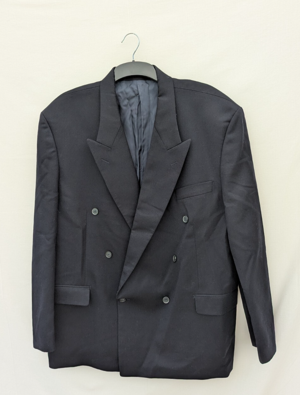 Yves Saint Laurent Giacca Uomo 48 100% Lana Casual Tuta Formale Doppiopetto