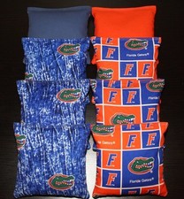 ALL WEATHER University of Florida Gators Cornhole Bean Bags 8 Resin Filled Bags