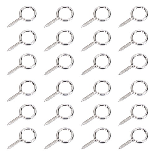 36 Pcs Outdoor Light Hooks Threaded Hooks Screw Hooks Screw Eyes Wood
