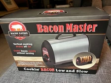 SmartPlanet Bacon Nation Bacon Master Cooker Stainless Steel Adjustable Heat New