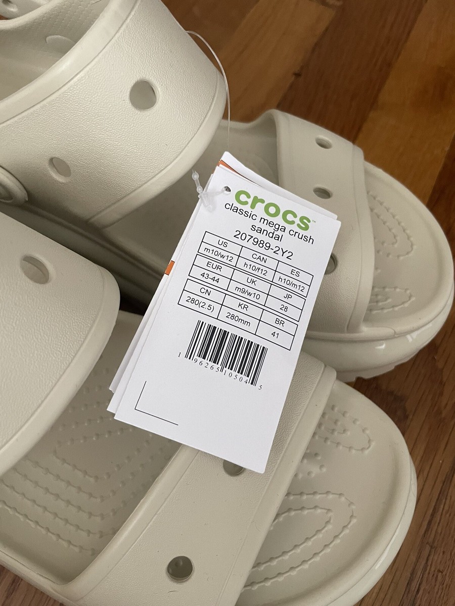 サンダル・ミュール CROCS Women Sandals 207989 CLASSIC MEGA CRUSH SANDAL 001 Bla Crocs Mega Crush Sandal 207989 2.7
