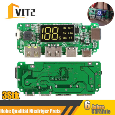 18650 Ladeplatine Dual USB 5V 2.4A DIY Mobile Power Bank Modul Kurzschlussschutz