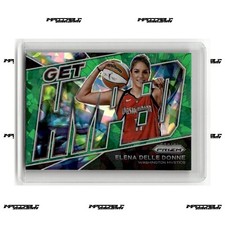 2022 Panini Prizm WNBA - Get Hyped Green Ice Prizm #6 Elena Delle Donne SSP