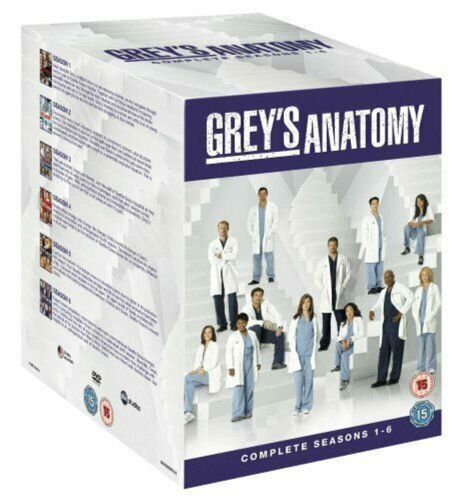 Grey's Anatomy Season 1-6 DVD Drama Ellen Pompeo