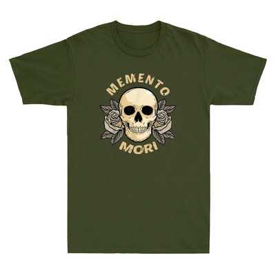 Memento Mori Stoic Mortality Stoicism Philosophy Funny Quote Cool Men's T-Shirt