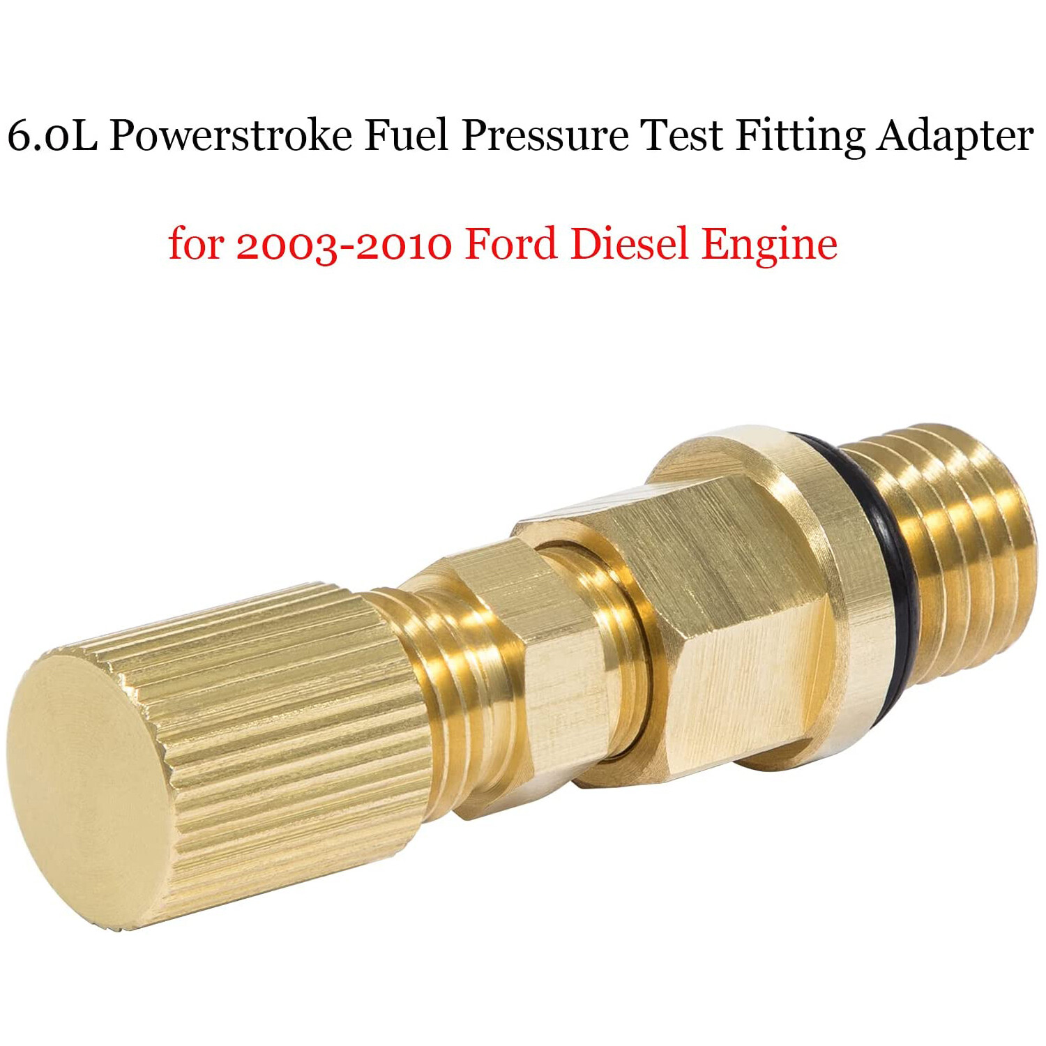6.0L Ford Powerstroke Diesel Fuel Pressure Test Port & Adapter w