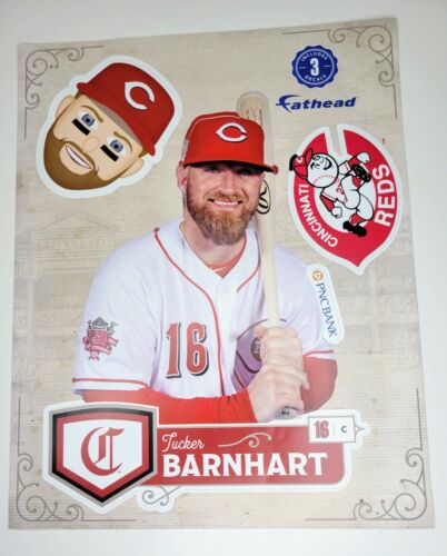 2021 Cincinnati Reds TUCKER BARNHART Fathead SGA NEW DECALS STICKER Catcher - Picture 3 of 13