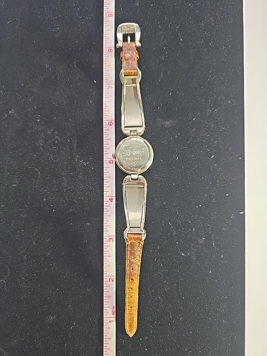 Brighton Watch Santa Barbara Silver Tone w/ Leather Band  display picture 2