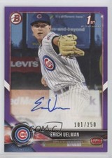 2018 Bowman Prospect Purple 101/250 Erich Uelmen Uelman #PA-EU Auto 0k3p