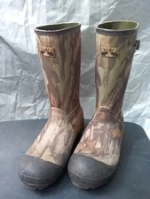 Redhead Bone Dry Mens Waterproof Rubber Boots Sz 11 Thinsulate Steel Shank 1000g