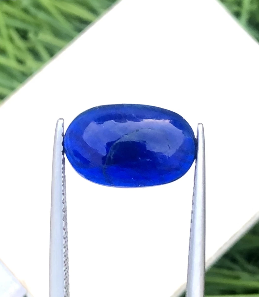 3.420 克拉天然 Hauyne 超罕见蓝色顶级品质凸圆形 — 第 2/4 张图片