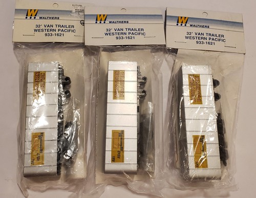 Remolque furgoneta Walthers Western Pacific 3 #933-1621 escala 32' Ho  | Condition: New