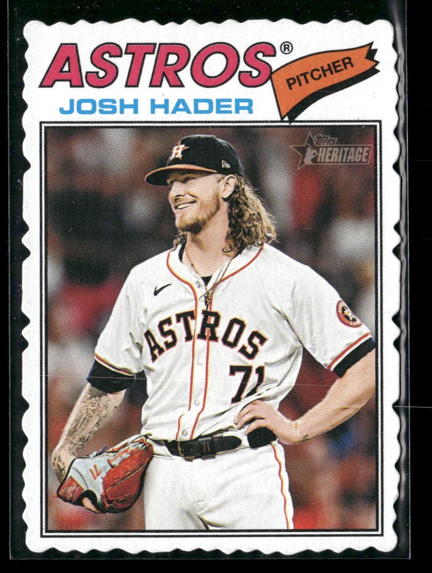 2026 Topps Heritage #9 JOSH HADER Deckle Edge SP Variation - ASTROS