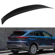 Fits 2021-2023 Toyota Venza Matte Black Paintable Abs Plastic Roof Spoiler