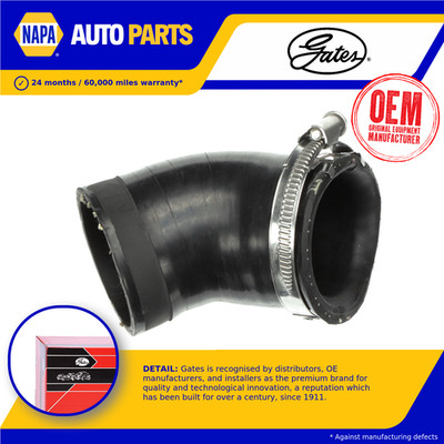 Turbo Hose fits VW SCIROCCO Mk3 2.0 09 to 17 Charger Gates 1K0145838G VOLKSWAGEN
