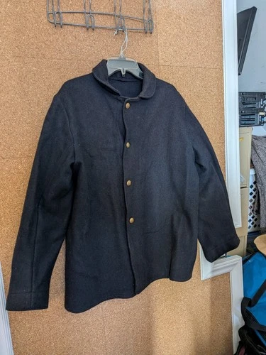 Union Sack Coat - warm wool & handsome (approx 42R),  splendid wearing today