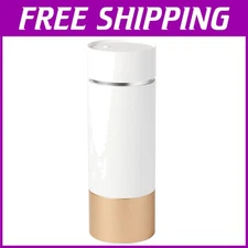 Compact UV-C Sanitizer for Makeup Brushes - White/Rose Gold, Lightweight Design