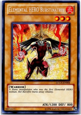ELEMENTAL HERO BURSTINATRIX (ALTERNATE ART) LCGX-EN004 SEC YU-GI-OH MP