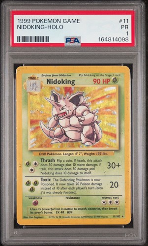 Nidoking graded PSA 1 for sale on eBay