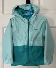 EUC Teal Columbia Kid's Lined Water/Wind Resistant Jacket - Sz 4t