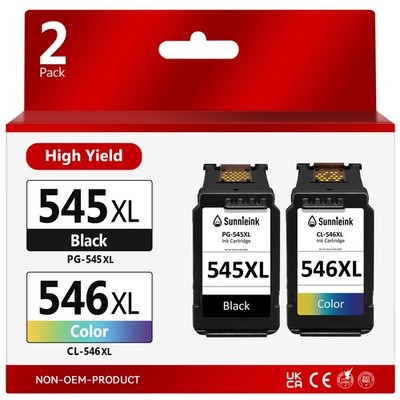 PG545 CL546XL Druckerpatronen für Canon Pixma MG2450 MG2550 TR4550 TS3150 TS3350