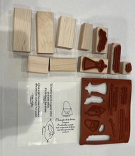 Stampin Up-HUMOR IN HIGH HEELS- Rubber Stamp Set of 10 Cinderella Dress Quotes