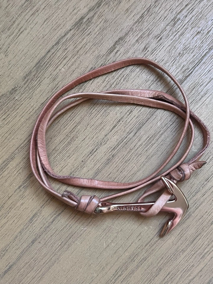 Pulseira de corda âncora marítima Miansai, bronzeado e ouro rosa   - Imagem 3 de 4