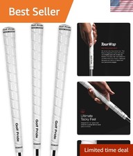 High-Tack Tour Wrap Golf Grips - 3-Pack, Classic Appearance Meets Modern Feel
