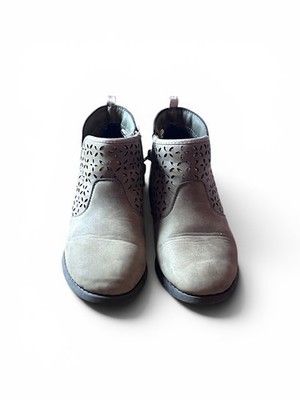 OSHKOSH B GOSH Estell Ankle Boots Size 2M Gray Glitter Girls