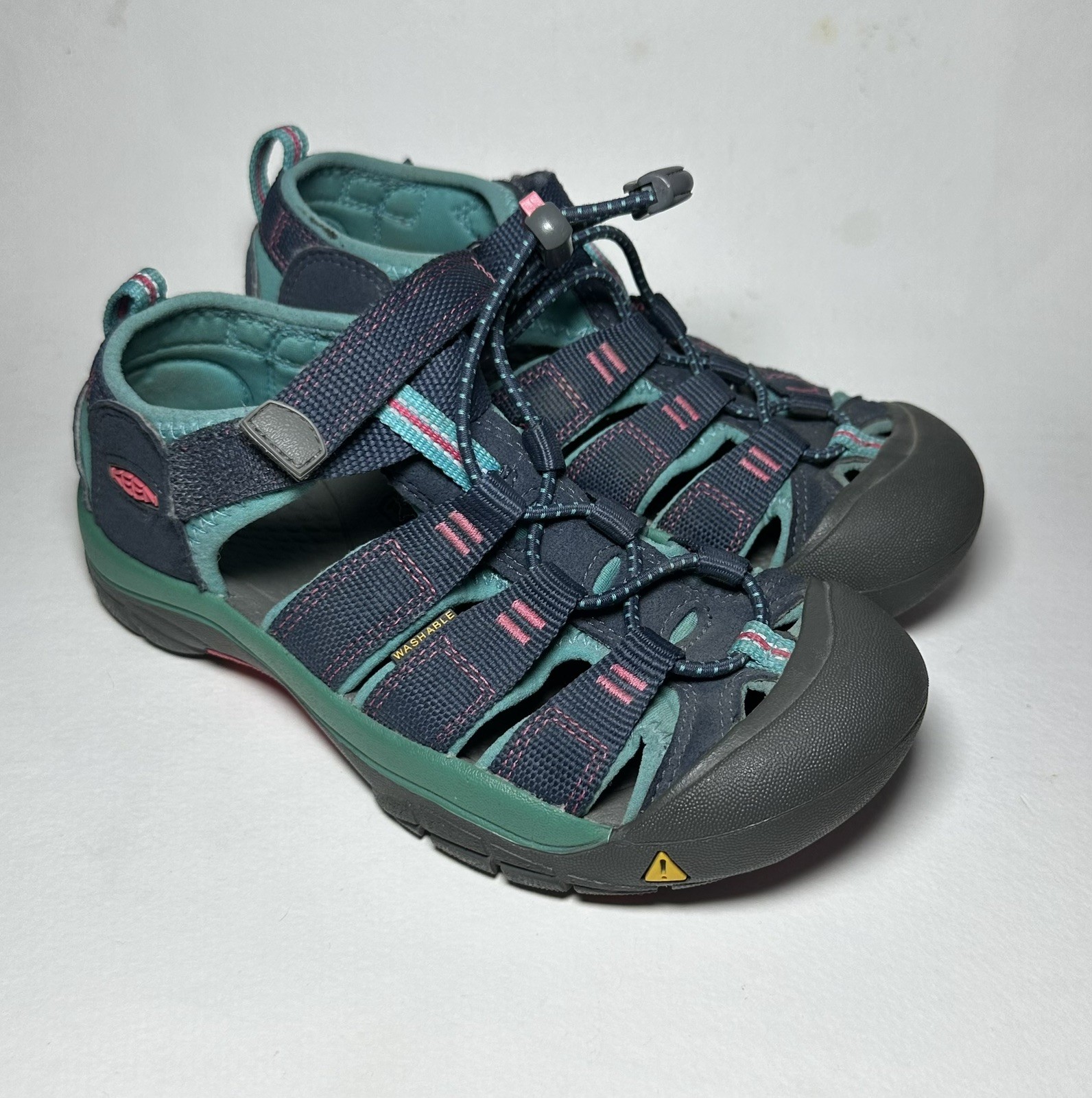 Keen Newport H2 sandalo da trekking impermeabile giovanile taglia 2 rosa navy baltico 1012316