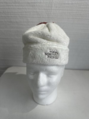 The North Face White Fleece Beanie Denali Therma Youth M/M Plush Winter Hat NWT