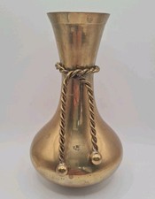 Vintage Mosiężny wazon Około 17cm Wazon dekoracyjny Naczynie Patyna Retro Dekoracja kolekcjonerska