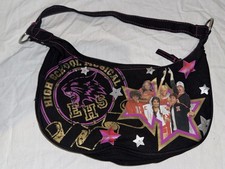 Disney High School Musical Hobo Purse Black Pink Wildcats Bag HSM