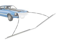 1970-77 Maverick Hood Moulding Front Edge Lip Aluminum Grabber New 1970-77 Maverick Hood Moulding Front Edge Lip Aluminum Grabber New
