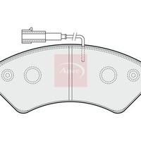 Peugeot Boxer 2006 BremsbeläGe Vorne (R90) PAD1575