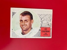 1960 Topps CFL Set Break #11 Vic Chapman - Edmonton Eskimos VG/EX