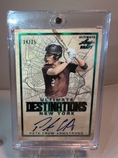 2020 ULTIMATE LEAF DRAFT PETE CROW-ARMSTRONG Destinations AUTO Green /25