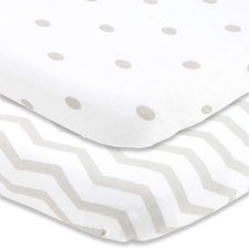 Bassinet Fitted Sheets Compatible with MiClassic Bassinet   Fits 20 x 35 B