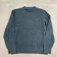 Tommy Hilfiger Knitted Jumper Pullover Knit Sweater With Embroidered Logo Men's