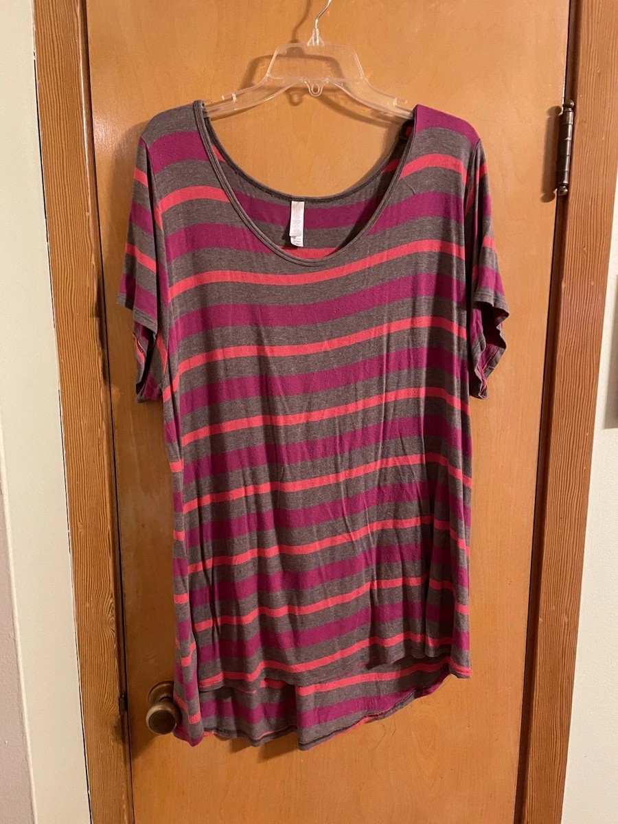 T-shirt Classique LuLaRoe Multicolore - Taille XL, Coupe Tunique Loose Fit, Neuf Avec étiquettes (NWT)