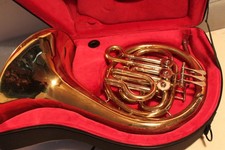 French Horn with Case and Mouthpiece