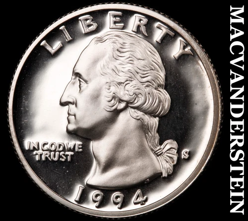 1994-S Silver Washington Quarter-Choice Gem Proof Lustrous No Reserve #i6673