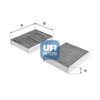 Innenraumfilter UFI 54.104.00 Aktivkohlefilter FüR Alfa GT 156 147 Sportwagon