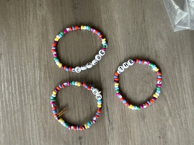 Natural life trio of colorful beaded bracelets  be the change 