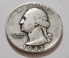 1942 Washington Quarter • NMM 90% Silver • Strong Detail    X139