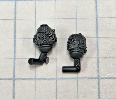 40k Space Marine Bits Armageddon Vanguard Veteran Sgt Bare & Helmet Head Set #40