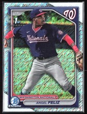 2024 Bowman Chrome #BCP-198 Angel Feliz Prospects Shimmer Refractors