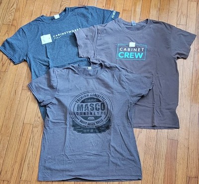 Kraftmaid T Shirts Logo Masco Lg Lot Of 3 Preowned 