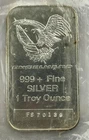 RARE 1 Troy OZ Fine Silver 999+ Engelhard Eagle Logo Art Bar  #FS 70169 SEALED